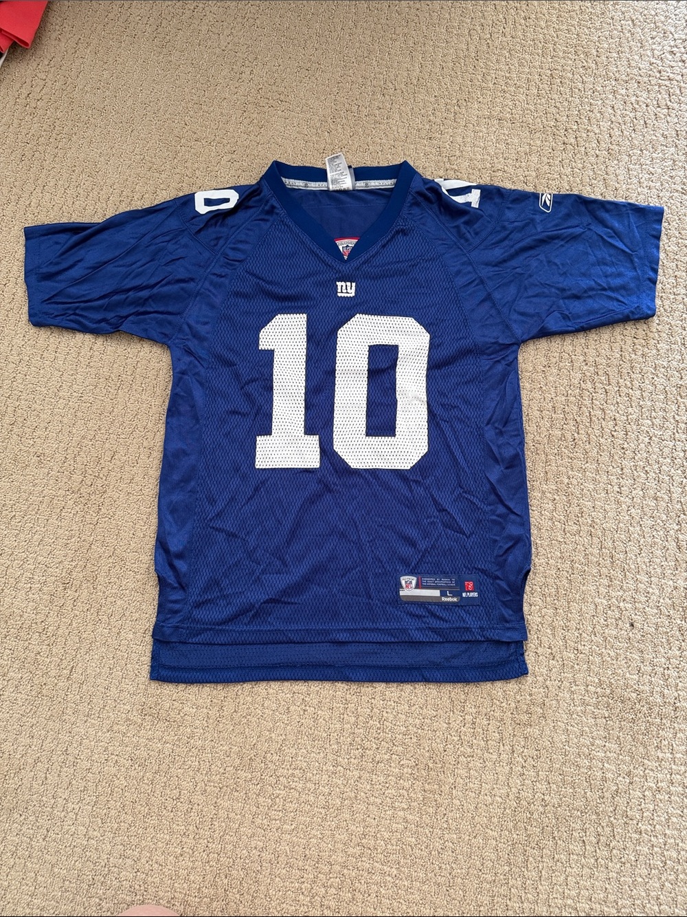 Kids New York Giants Blue #10 Football Jersey